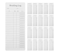 Milisten Bookmarks Reading List 30pcs Coated Paper Cards For Avid Readers And Offices Compact Layout