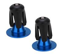 Milisten Bouchons de Guidon Aluminium pour Embouts de Poignée Ergonomiques Compatible avec Guidons Installation Facile Résistants Corrosion de Bleu