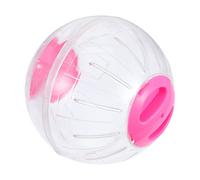 Milisten Boule de Course Transparente pour Hamster Dactivité Durable pour Chinchilla et Balle de Jeu sans Cadre pour Petit Animal Rose