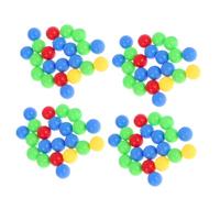 Milisten Boules de Jeu Éducatives Colorées 96Pcs Billes de Remplacement pour Jeu de Société Interactif pour Garçon et Filles Matériel Plastique Activités Familiales