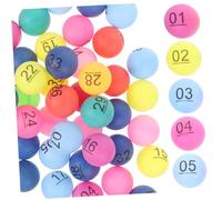 Milisten Boules de Tombola Numérotées Colorées Résistant Balles de Loterie pour Jeux et Soirées Festives Balles Légères Durables pour Tirage Au Sort et Divertissement