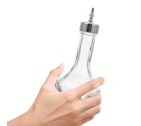 Milisten Bouteille à Cocktails en Verre 50 Ml Argentée, Outil de Barman Professionnel Étanche Fuite, Fourniture de Bar pour Mélanger Vin et Boissons, Usage Personnel et Professionnel