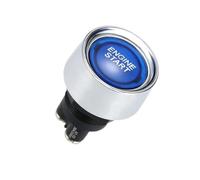 Milisten Bouton de Démarrage Moteur Voiture avec LED Bleue Étanche Interrupteur Poussoir Allumage Abs et Alliage Aluminium Facile à Installer et Résistant Corrosion