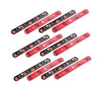 Milisten Bracelets Ninja Slap Pour Garçon Et Filles Lot De 24 Pvc Couleur Noir Et Rouge Pour Anniversaire Fête Décorations Et Présents