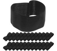 Milisten Brassard Noir de Deuil Élastique 25 Pcs, Ajustable et Confortable, Bracelet Commémoratif Funéraire pour Funérailles et Matchs de Football, Accessoire Respectueux et Commémoratif