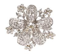 Milisten Broche de Mariage en Métal avec Cristaux Scintillants, Épingle pour Femme, Accessoire Élégant pour Vêtement Féminin, Bijou Décoratif pour Fête et Cérémonie