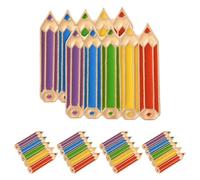 Milisten Broche de Paquet en Alliage Motif Crayon Coloré, Lot de 6 Épingles, Accessoire Mode Féminin pour Manteau et Événement Quotidien