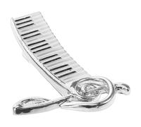 Milisten Broche Note de Musique en Alliage de Zinc Épingle à Thème Musical Piano Accessoire de Mode Femme Petit Format pour Veste Châle ou Écharpe Présent Pianiste Élégant