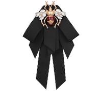 Milisten Broche Nœud Abeille Rétro en Cristal Broche Ornement pour Uniforme Cérémonie Col Cravate Femme Noir