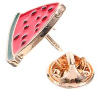 Milisten Broche Pastèque Forme Tranche en Émail, Épingle Décorative pour Vêtements d'Été, Insigne pour Femmes et Jeunes Filles