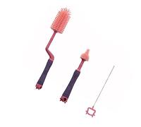 Milisten Brosse à Biberon avec Goupillon Brosse à Long Manche pour Lave-biberon Nettoie Biberons et Gobelets Efficacement
