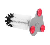 Milisten Brosse de Nettoyage pour Aquarium à Tortues avec Ventouse Antidérapante, Poils Doux pour Carapace, Outil Multifonction pour Terrarium et Vivarium, Accessoire Soin Reptile