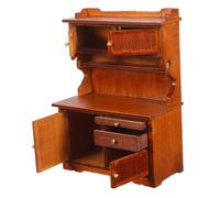 Milisten Buffet Bibliothèque Bois Rétro Double Porte Armoire de Rangement DIY pour Décor Ferme Facile à Assembler