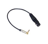 Milisten Câble Adaptateur 3,5 MM vers Femelle Xlr Longueur 0,3 M Coude à 90 Degrés Matériau PVC Compatible Smartphones et Microphones