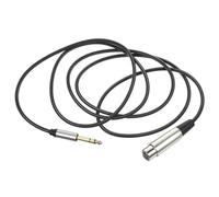 Milisten Câble Audio 2 Mètres Jack 635 MM vers Xlr Femelle 3 Broches Câble de Conversion Audio Anti-Interférences pour Microphone et Table de Mixage Haute Fidélité