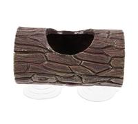 Milisten Cachette à Ventouse pour Lézard Décoration Réaliste de Terrarium Accessoire Solide en Résine Abri Naturel pour Reptiles Installation Facile Aquarium pour Lézards