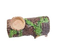 Milisten Cachette Écorce De Reptile pour Gecko Abri pour Tortue Plateforme pour Dragon Barbu Grotte pour Lézard Décor pour Terrarium Abreuvoir pour Gecko Léopard Cachette pour Lézard Maison