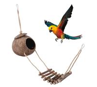 Milisten Cachette en Coquille de Noix pour Lézard Abri Naturel pour Reptiles Décoration de Terrarium Accessoires pour Gecko et Autres Animaux Grotte Résistante