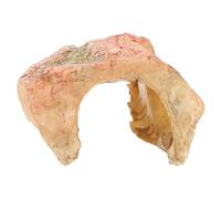 Milisten Cachette pour Reptiles Résine Plateforme de Basking pour Tortues Accessoire Terrarium Décoration Aquarium Cachette Sécurisée et Facile à Nettoyer pour Habitat de Lézards et Tortues