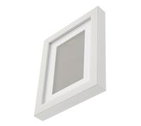 Milisten Cadre Daffichage Médailles Polyvalent Blanc Présentoir Durable pour Médailles et Badges Boîte Vitrine Transparente pour Valoriser Réalisations