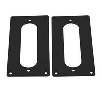Milisten Cadre de Micro de Guitare 92x46mm en Métal Noir, Conversion Double Bobinage vers Simple Bobinage, Lot de 2 Pièces Vis, Accessoires pour Micros Guitare Électrique,