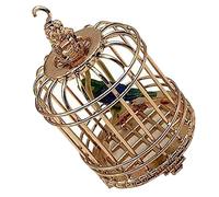 Milisten Cage à Oiseaux Miniature Oiseau Volière Maisons Décorations Décor De Cage à Oiseaux Décor D'oiseau Maison Tout Petit Petit Décoration Décoration Décorations Or Rose Métal