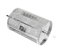 Milisten Cage de Grillade Acier Inoxydable de Accessoire de Cuisine pour Barbecue et Friture Cage Rotative Antirouille pour Légumes Noix et Viandes