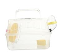 Milisten Cage de Transport pour Hamster Transparent avec Fenêtre pour Petits Animaux comme Souris pour Voyage Sorties