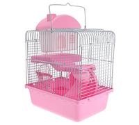 Milisten Cage pour Hamster Villa Portable pour Souris Nid Animaux De Compagnie Maison Habitat Cachette Activités pour Petits Animaux