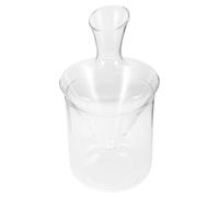 Milisten Carafe à Vin en Verre Classique Distributeur Oblique et Seau à Glace en Verre Transparent Set 1 Pièce pour Dégustation et Service de Vin Rouge à Domicile
