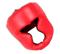 Milisten Casque de Boxe Garçon Fille S Rouge Protection Ajustable avec Mousse Épaisse Respirant pour Entraînement Taekwondo Kickboxing Sparring