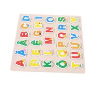 Milisten Casse-tête Puzzles en Bois pour Les Tout-Petits Casse-tête ABC Tableau à Lettres Casse-tête Jouets Assortis drôles Casse-tête pour Tout-Petits Puzzles de bébé