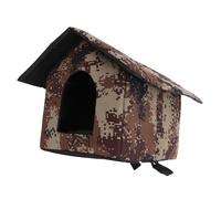 Milisten Cat House Extérieur Isolée Et Étanche pour Chats Communautaires Abri Résistant Aux Intempéries avec Design Unique Et Matériaux pour Confort Optimal