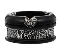 Milisten Cendrier Multifonctionnel en Matériau Synthétique pour Bureau et Usage Intérieur Extérieur Style Sud-Est Asiatique 2.76 X 2.76 X 1.38 Pouces Présent pour Père ou Mari