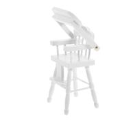 Milisten Chaise Haute Miniature Bois pour Maison de Poupée Meuble de Décoration de Salle à Manger pour Garçon Fille Accessoire Chic et Pratique pour Créer Un Miniature