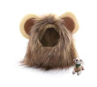 Milisten Chapeau Lion Cosplay pour Animaux Perruque avec Oreilles pour Chiens Et Chats Costume Automne-Hiver s Accessoire Amusant pour Fêtes Et Promenades