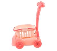 Milisten Chariot De Jouet pour Garçon Fille Caddie De Jouet De De Rôle Éducatif pour Garçon Et Fille Accessoire De Marchande avec Design Et Rose