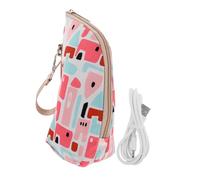 Milisten chauffe-biberon isolant chauffant USB de bouteille de lait pour biberons pour biberon réchauffeur de bouteille isolé couverture de bouteille d'eau chaude pu
