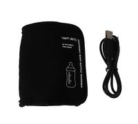 Milisten Chauffe Biberon Voiture USB Chauffe Rapide Fibre pour Biberons Accessoire Auto Portable Noir