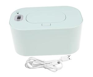 Milisten Chauffe-lingettes Usb Portable Pour Bébé, Distributeur De Lingettes Chauffantes Vert, Appareil De Réchauffage Compact En Plastique Haute Résistance, Maison Et Voiture, Usage Bébé