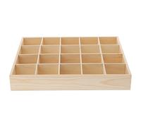 MILISTEN Chaussette Tiroir Organisateur Diviseur Sous-Vêtements Boîte De Rangement 20 Compartiments Empilable Placard Armoire Caddy Pour Ranger Chaussettes Mouchoirs Cravates Ceintures