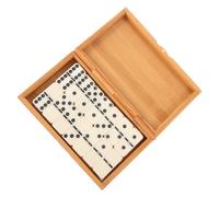 Milisten Chemin De Table Western Jeu De Dominos Classique Blocs De Construction Jouets pour Maison Fourniture De Dominos Jeu De Course Plateau Coulissant