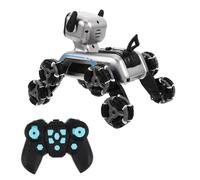 Milisten Chien Robot Télécommandé Intelligent à Commande Gestuelle Programmable Roues Tout-Terrain Robot Chiot Interactif pour Garçon Fille Éducatif Innovant