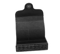 Milisten Choisir La Boîte De Diapositive Guitare Porte-médiator Dirigé en Forme De Titulaire Etui pour Médiator Plectre Cas Médiators Pick Organizer Sac Prendre Peau De Vache Noir