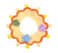 Milisten Choker pour Animaux Réglable Tricot Doux Écharpe pour Et Chiens Accessoire Stylé avec Motifs Colorés Tour De Cou Ajustable