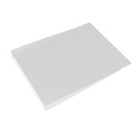 Milisten Classeur Transparent A4 6 Anneaux en Pp, Couverture Rigide Blanche, Étui Classeur Portable pour Documents Perforés, Organiseur Feuille Mobile pour Bureau et École, Dossier