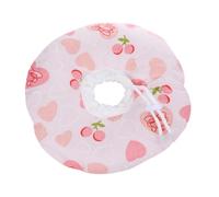 Milisten Collier Élisabéthain pour Chat Rose S Cône de Cou Anti-griffures Protection de Convalescence avec Imprimé Cœur