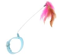 Milisten Collier Interactif pour Chat avec Jouet à Plume De Jeu pour Instinct De Chasse des Félins Convient Aux Chats Tour De Cou Coloris