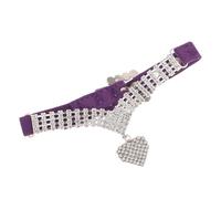 Milisten Collier Pendentif pour Chat et Chien avec Design Ajustable, Matériau Polyester et Alliage, Orné de Strass Scintillants, Usage Quotidien et Événements Festifs