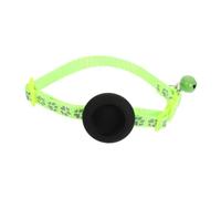 Milisten Collier pour Chat Réfléchissant Ajustable avec Clochette et Étui de Traçage Collier Extérieur pour Animaux de Compagnie Fluorescent Vert